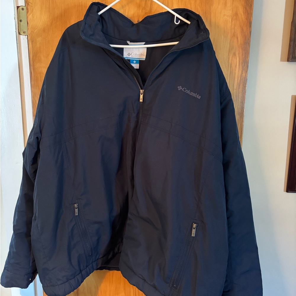 Columbia Men's Navy Blue Casual Fleece Lined Jacket Size 4X Tall